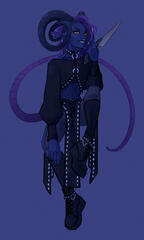 goth tiefling design