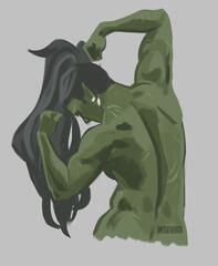 orc muscle study from reference