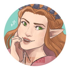 half-elf bard, commissioned by Aubrey