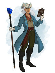 elven warlock, commissioned by Anthony